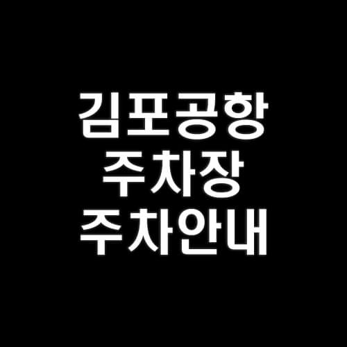 김포공항-주차장-시간-안내-꿀팁