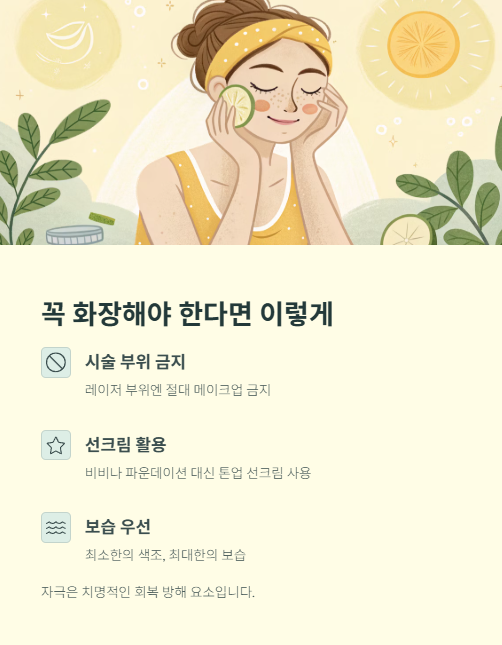 꼭 화장해야 한다면 이렇게