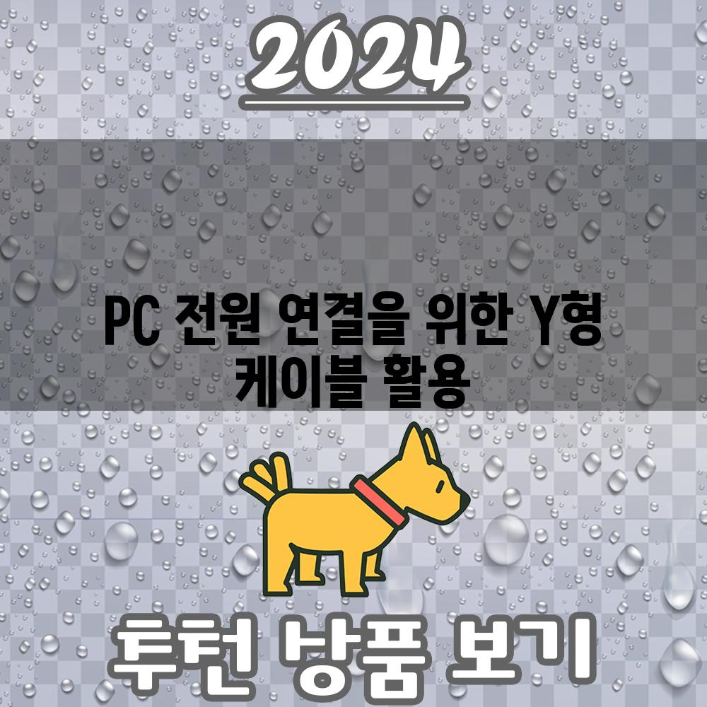 PC 전원 연결을 위한 Y형 케이블 활용