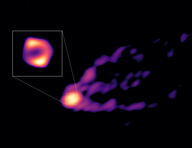 이번에 관측한 M87 블랙홀. 천문연 제공