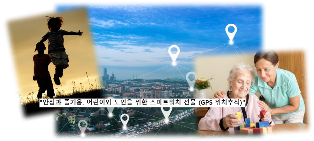 &quot;안심과 즐거움&#44; 어린이와 노인을 위한 스마트워치 선물 (GPS 위치추적&quot;