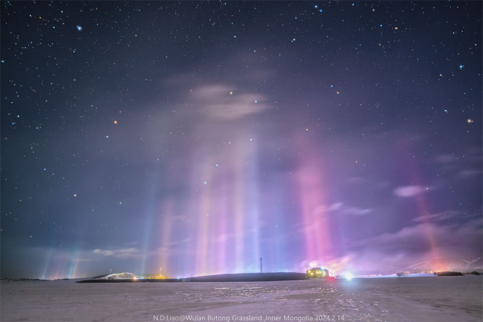  [NASA/APOD/오늘의 천체사진] 내몽골 초원 위의 빛기둥
