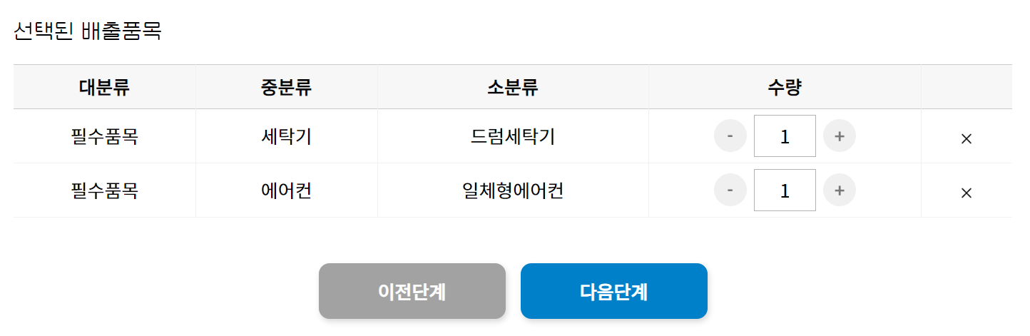 폐가전 무료수거 신청방법