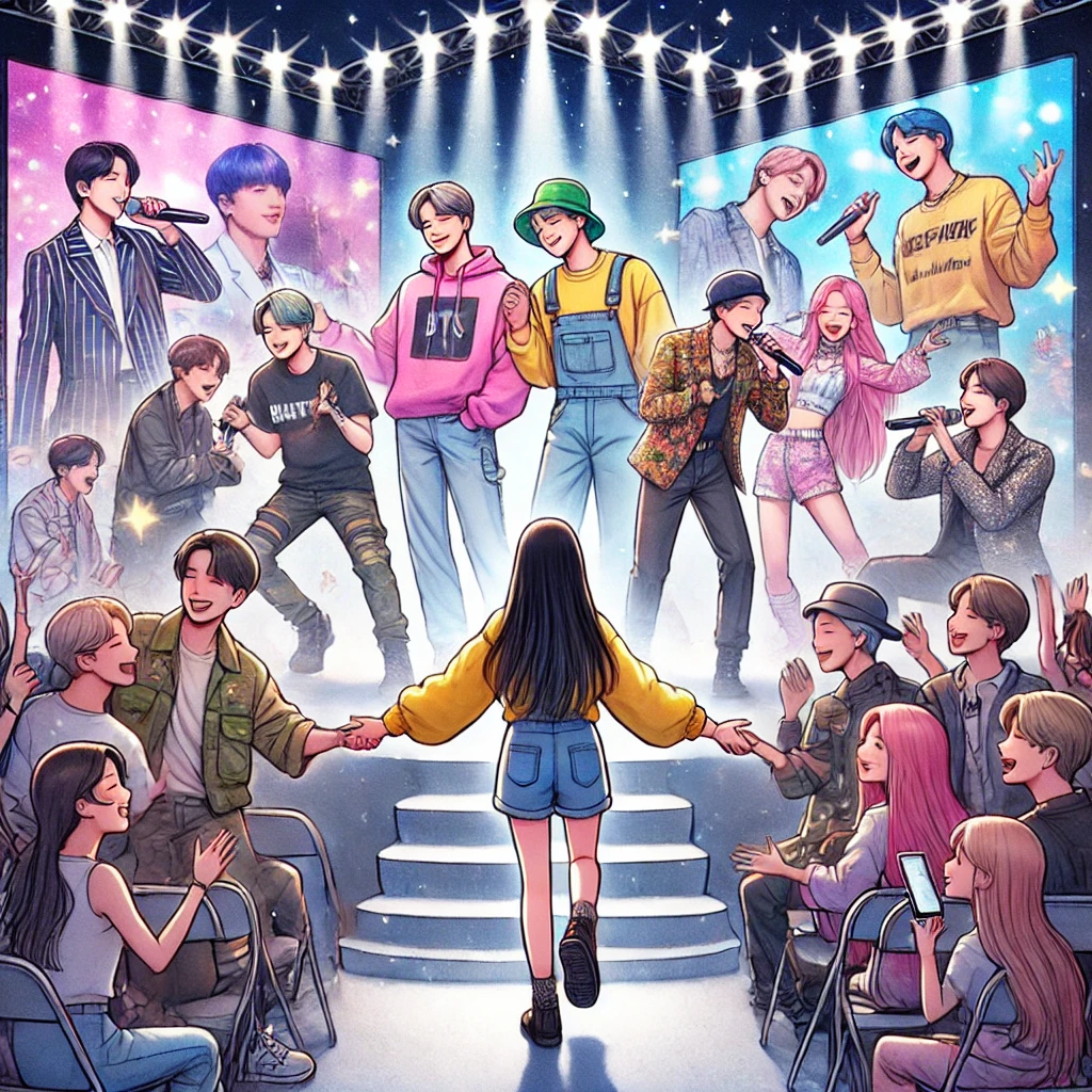 방탄소년단(BTS), 블랙핑크(BLACKPINK), 뉴진스(NewJeans)를 꿈속에서 만나는꿈,악수하는꿈,공연보는꿈,사인받는꿈,같이무대에서는꿈,노래하는꿈, 포옹하는꿈 7가지의미