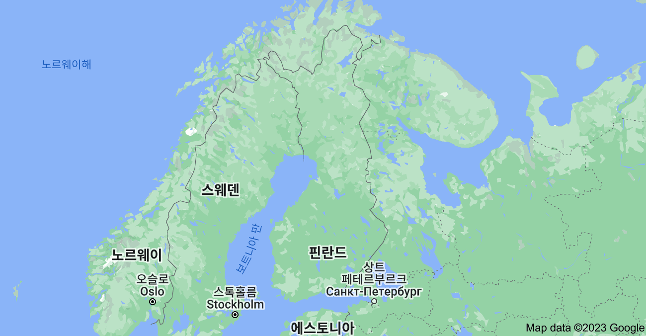 핀란드 지도