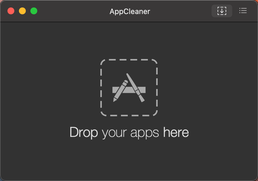 appcleaner drop your apps here