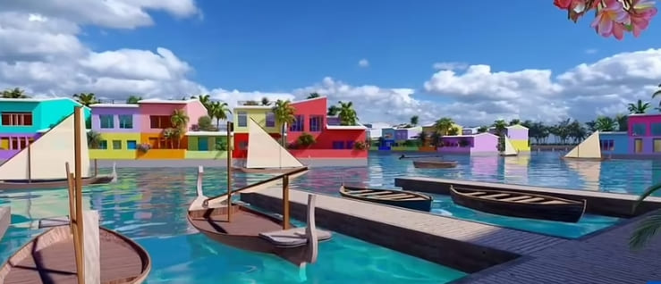 물에 잠기고 있는 몰디브가 내놓은 긴급 대책은? VIDEO:Incredible images of the world&#39;s first floating city set in Maldives