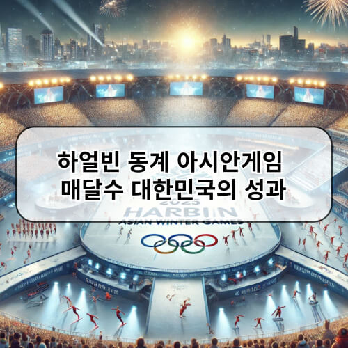 하얼빈 동계 아시안게임 매달수 대한민국의 성과