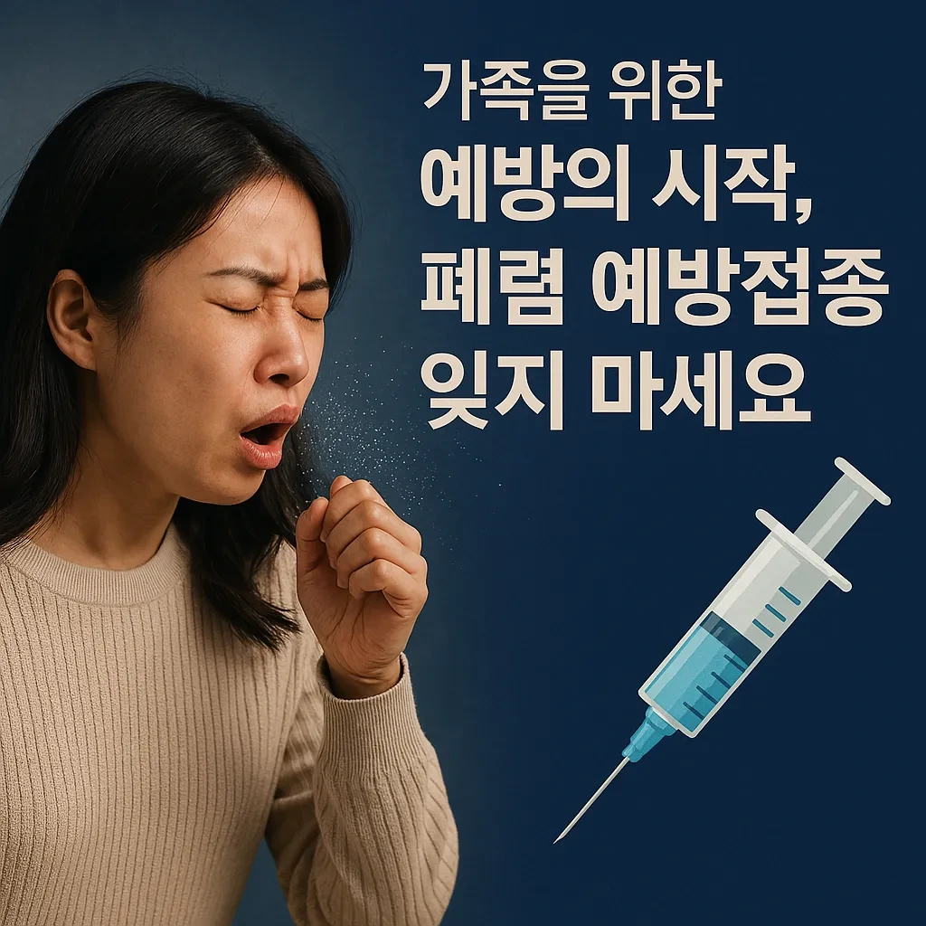 폐렴의 공기 중 감염을 묘사한 디지털 일러스트. 병원균 입자가 공기 중에 떠다니는 모습이 강조됨.