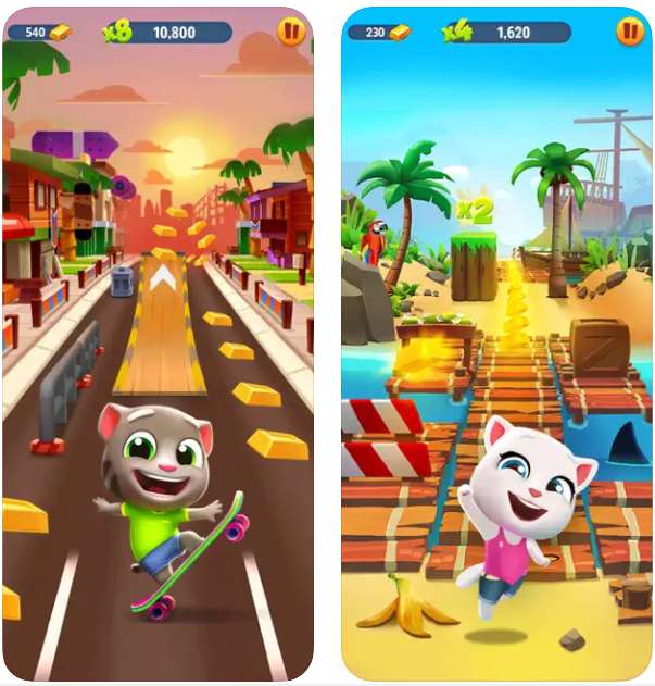 토킹톰 골드런( Talking Tom Gold Run) 게임 앱[어플] 후기, 다운로드