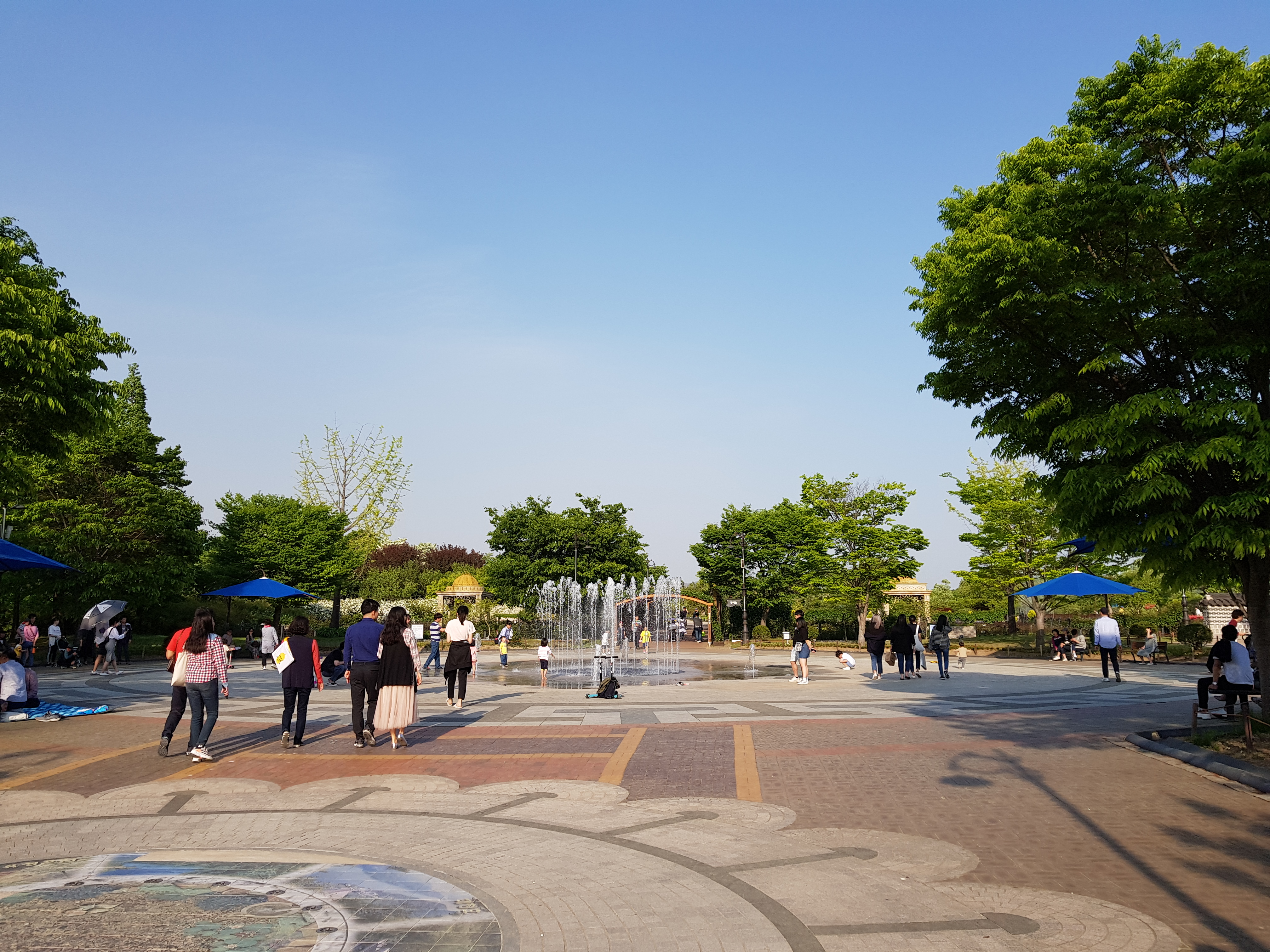 한밭수목원 입구 분수