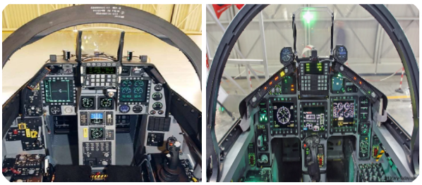 T-50과 M-346 Cockpit 비교