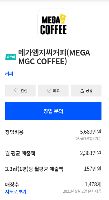 메가커피, 빽다방,컴포즈 창업비용 매출 순익정보 안내 차별화전략 tip 메가커피, 빽다방,컴포즈 창업비용 매출 순익정보 안내 차별화전략 Tip