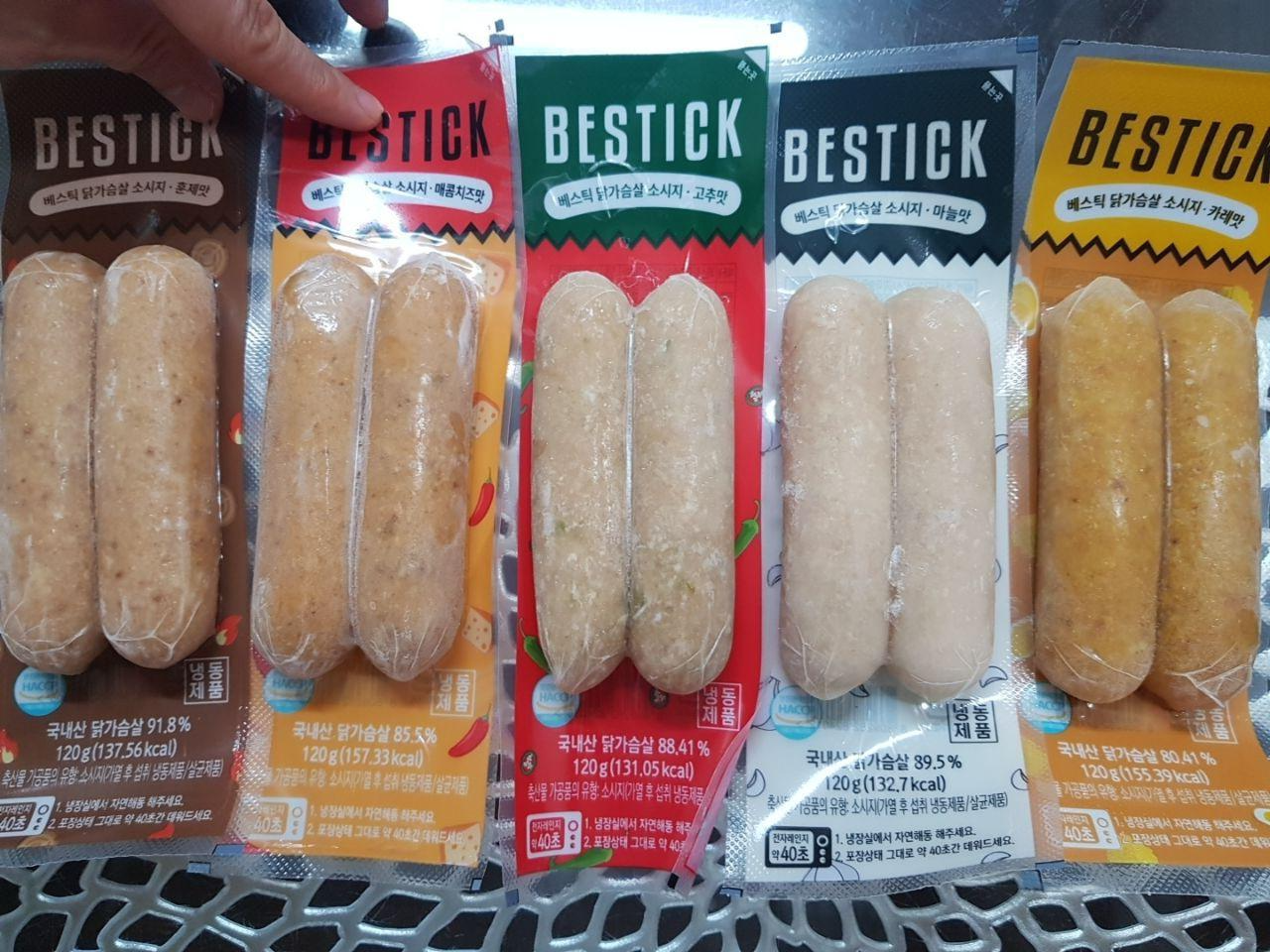 [bq] 닭가슴살 소시지 치즈 갈릭/스모크 맛 칼로리