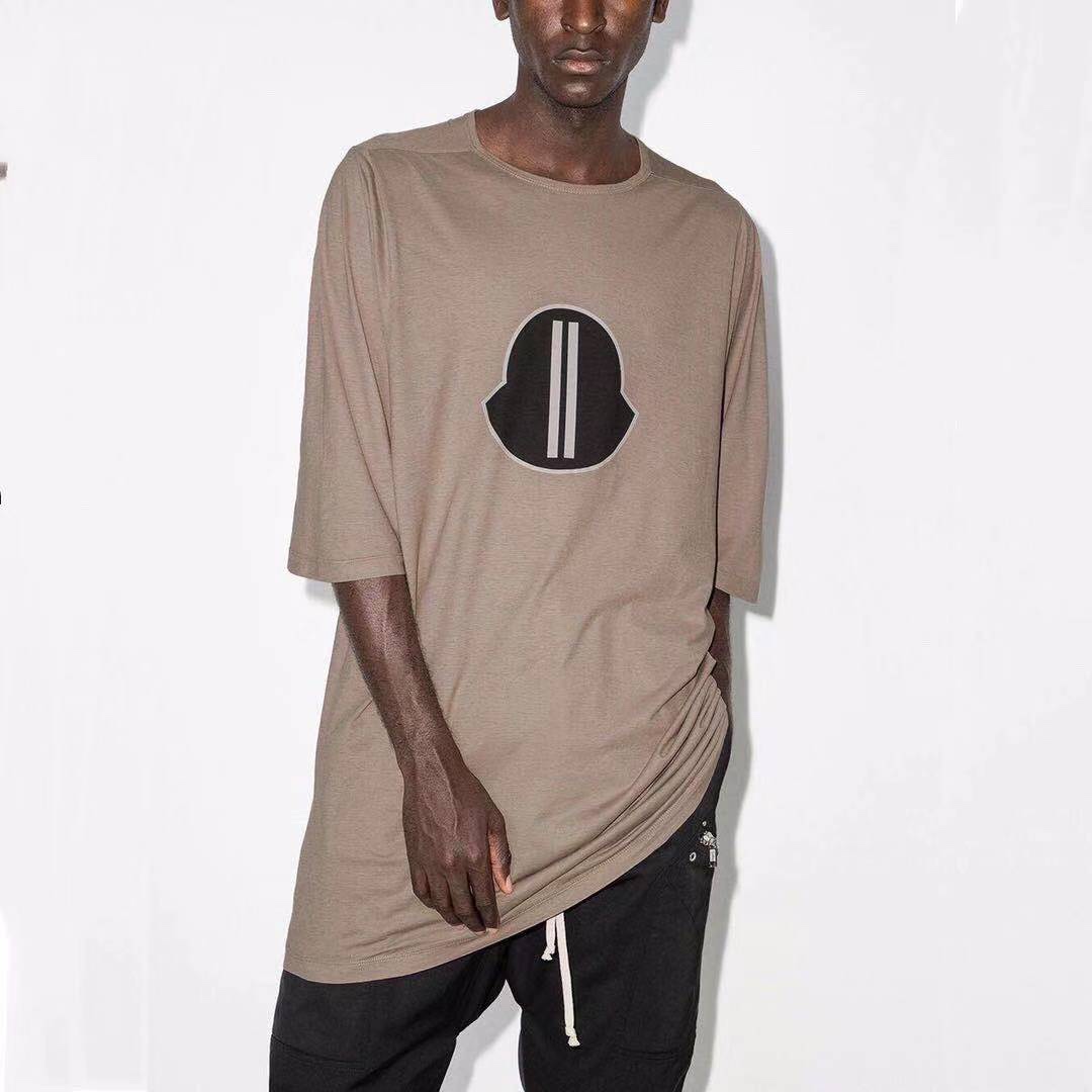  [RICK OWENS x MONCLER] 릭오웬스 X 몽클레어 로고 반팔 티셔츠 (2 COLOR)