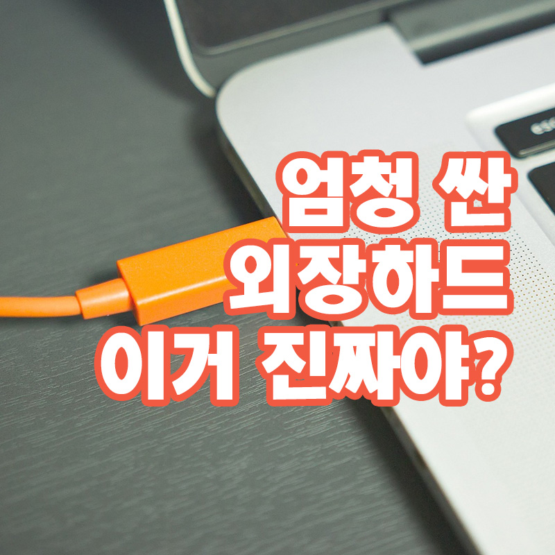 너무 저렴한 외장하드