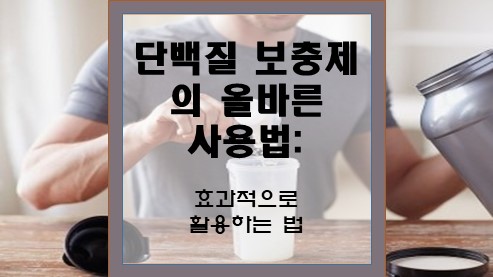 단백질-보충제의-올바른-사용법