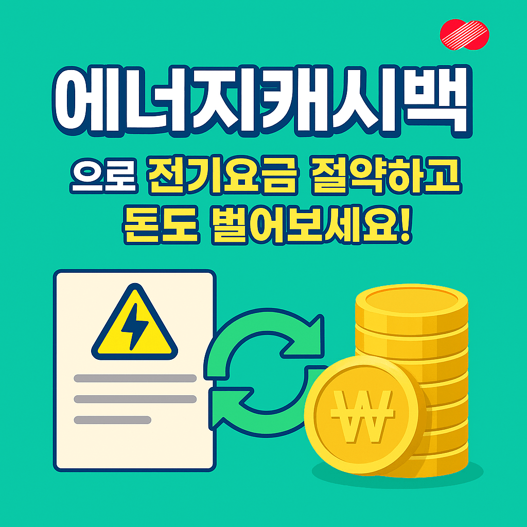 에너지캐시백으로 전기요금 절약하고 돈도 벌어보세요!