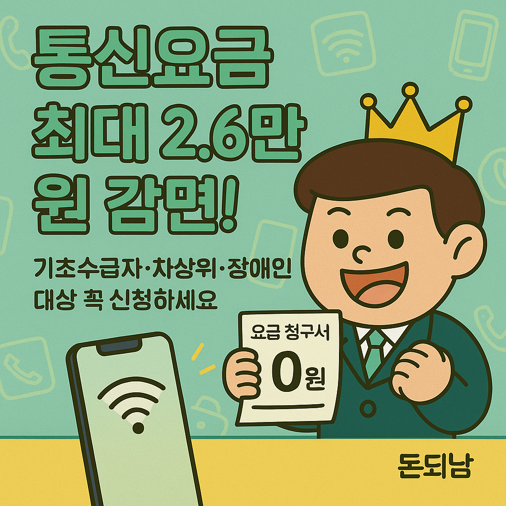 통신요금 감면제도 총정리