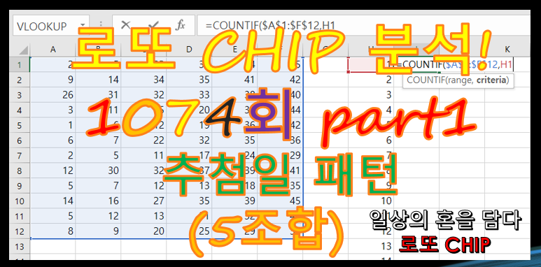  로또 1074회 예상번호 추첨일 패턴분석