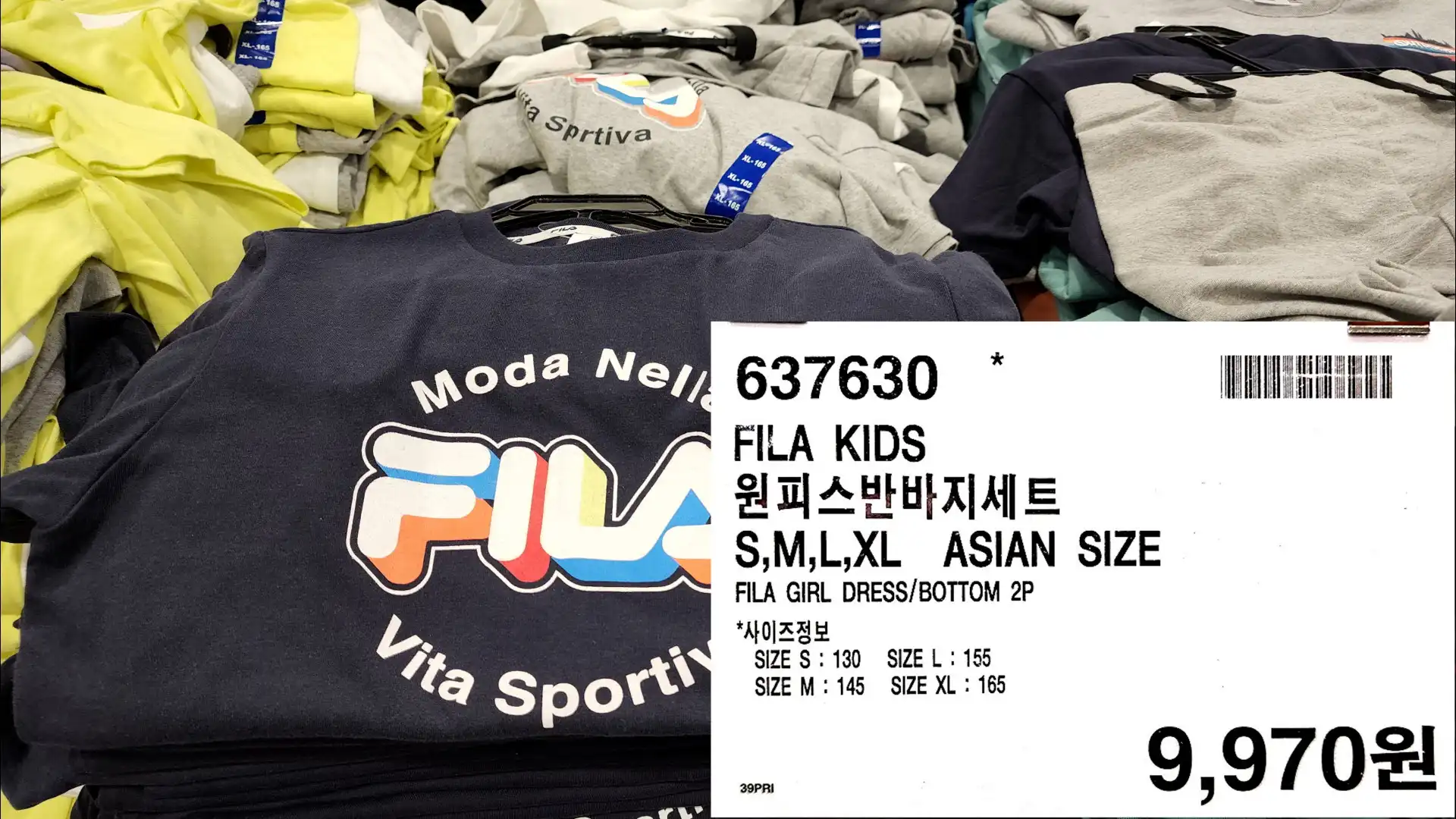 FILA KIDS
원피스반바지세트
S&#44;M&#44;L&#44;XL ASIAN SIZE
FILA GIRL DRESS/BOTTOM 2P
*사이즈정보
SIZE S: 130
SIZE M: 145
SIZE L: 155
SIZE XL: 165
9&#44;970원