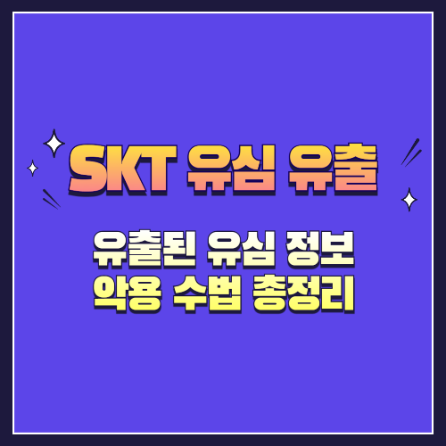 SKT 유심 유출, 유출된 유심 정보, 악용 수법 총정리