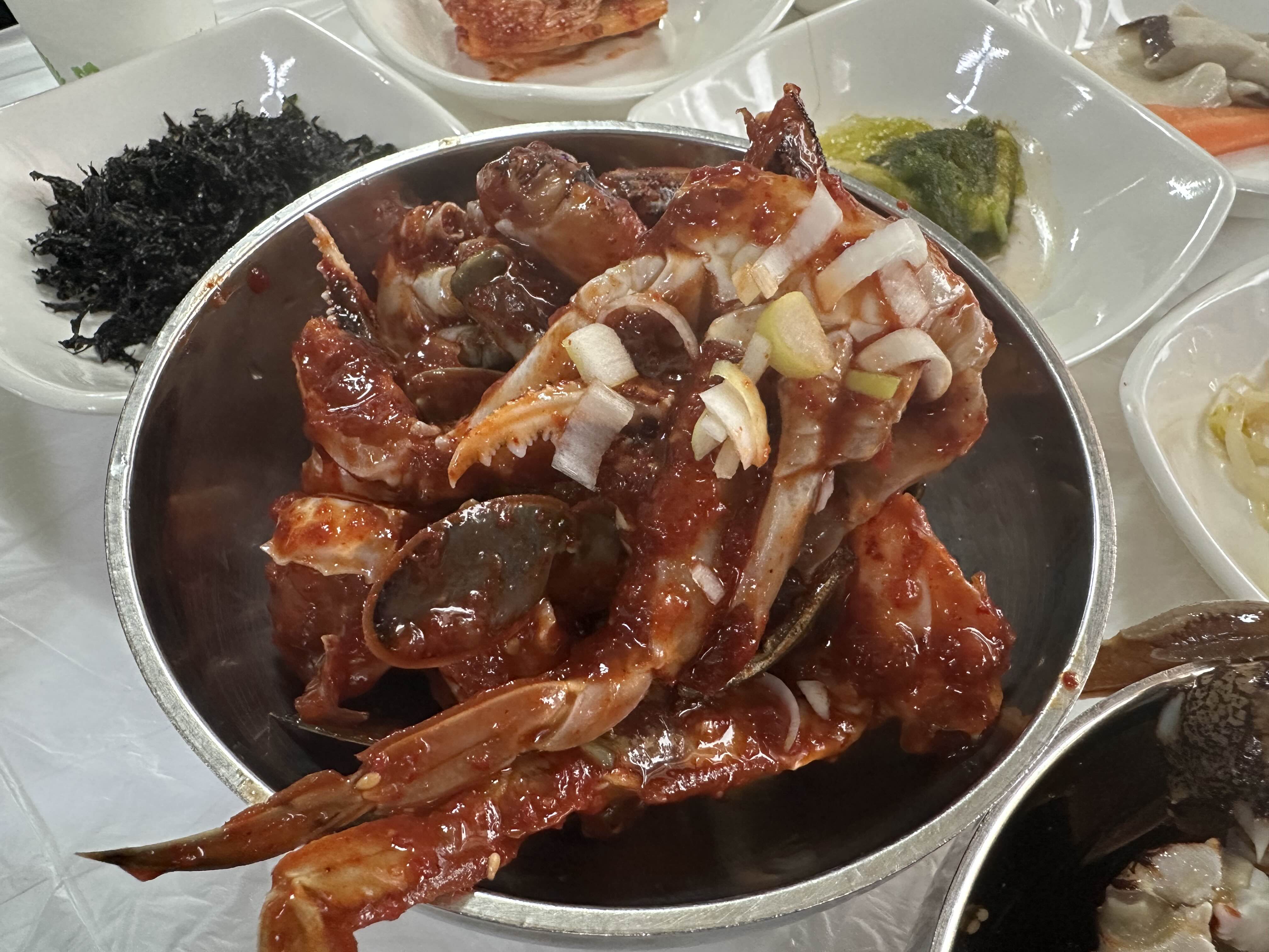 여수 게장 무한리필 맛집 양념 간장 이화식당 갈치조림 장갑 양념게장