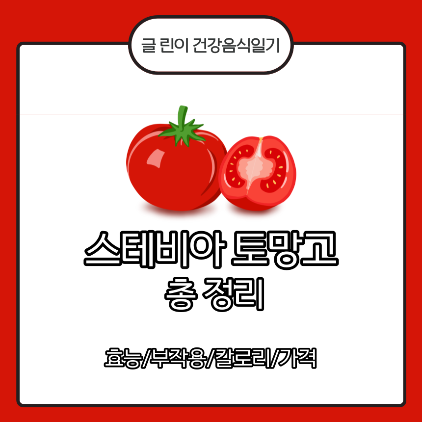  스테비아 토망고 총 정리 : 효능/부작용/칼로리/가격