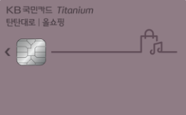 KB국민 탄탄대로 올쇼핑 티타늄카드