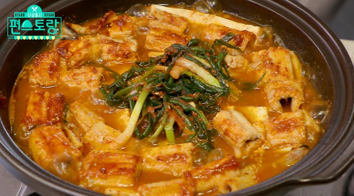  편스토랑 김재원 파김치 장어 전골 레시피