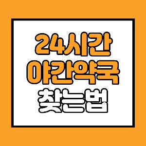 집 근처 24시 야간약국 검색 및 찾는 방법(휴일지킴이&#44; 응급의료정보)