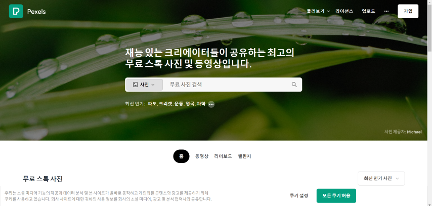 무료 이미지 사이트 모음 - Pexels