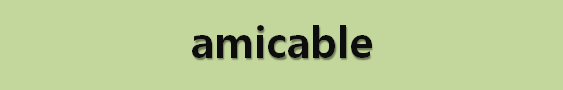  뉴스로 영어 공부하기: amicable (우호적인)