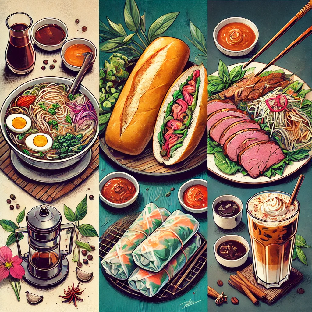 베트남 음식 5가지 사진