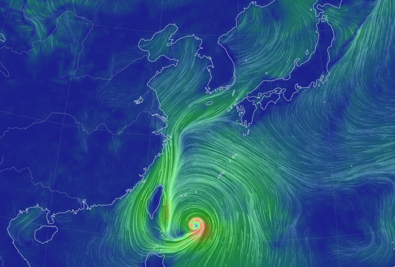 태풍 힌남노 현재 위치(2022.09.02.03:40)