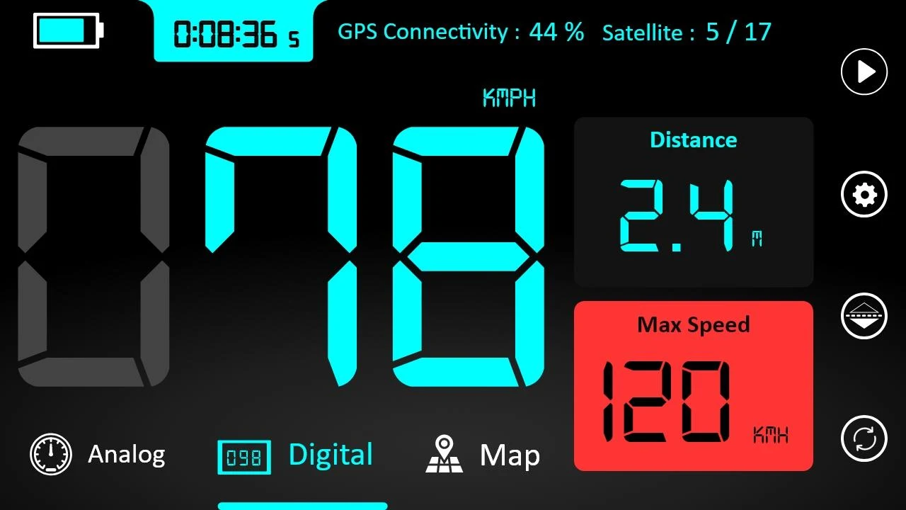 GPS 속도계&#44; 주행 거리계 과 속도 트래커 앱