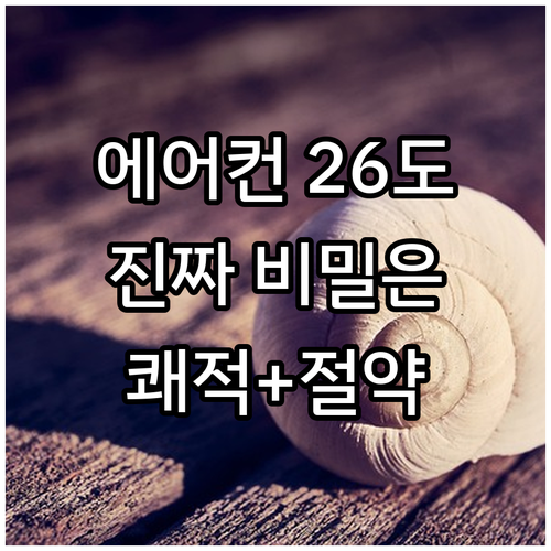 에어컨 온도 26℃의 비밀, 에너지 