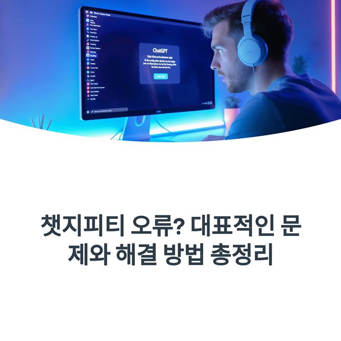 챗지피티 오류? 대표적인 문제와 해결 방법 요약 이미지
