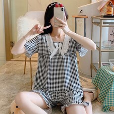  홈블리아 레이스 리본반팔 여성잠옷 제품 너무 좋습니다.& 다양한 추천 잠옷들 구경하세요.