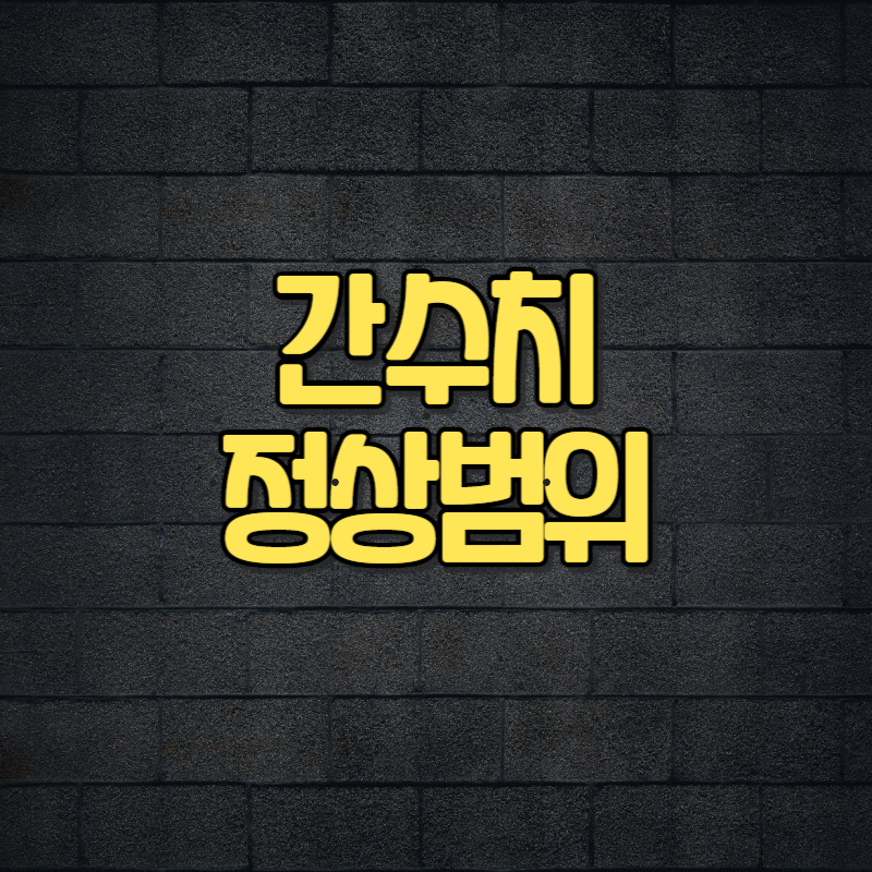 간수치 정상범위