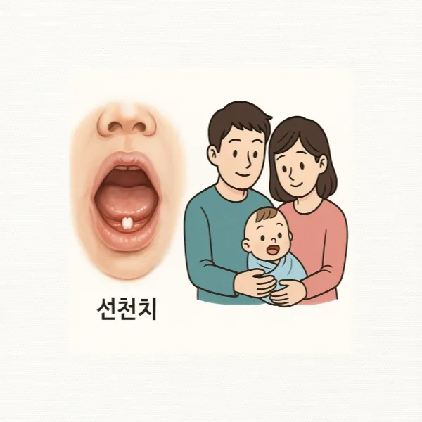 선천치