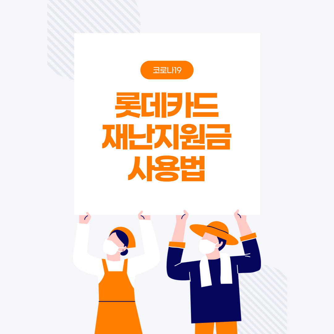  롯데카드 5차 재난지원금 사용후기