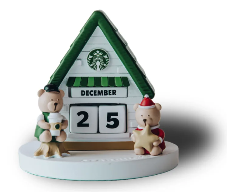 어도비 포토샵에서 스타벅스 제품에 그림자를 넣은 모습