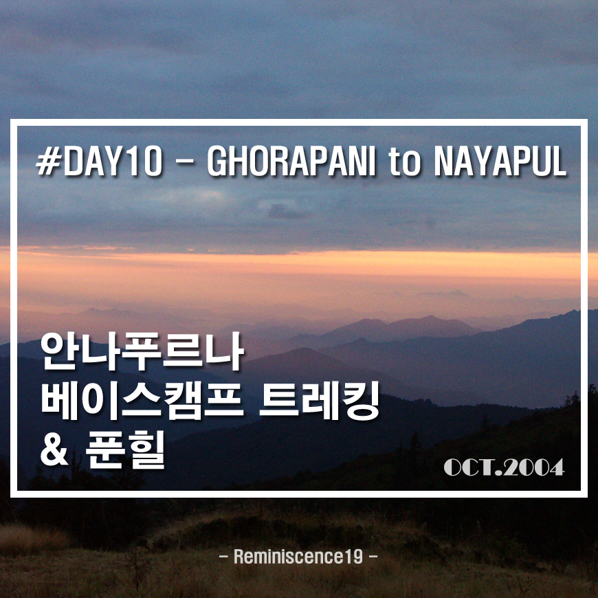  안나푸르나 베이스캠프, 푼힐 트레킹 - DAY 10 - 고라빠니 → 너야 풀