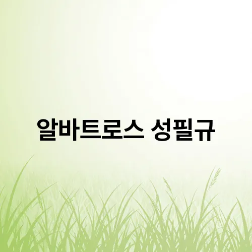 알바트로스 성필규