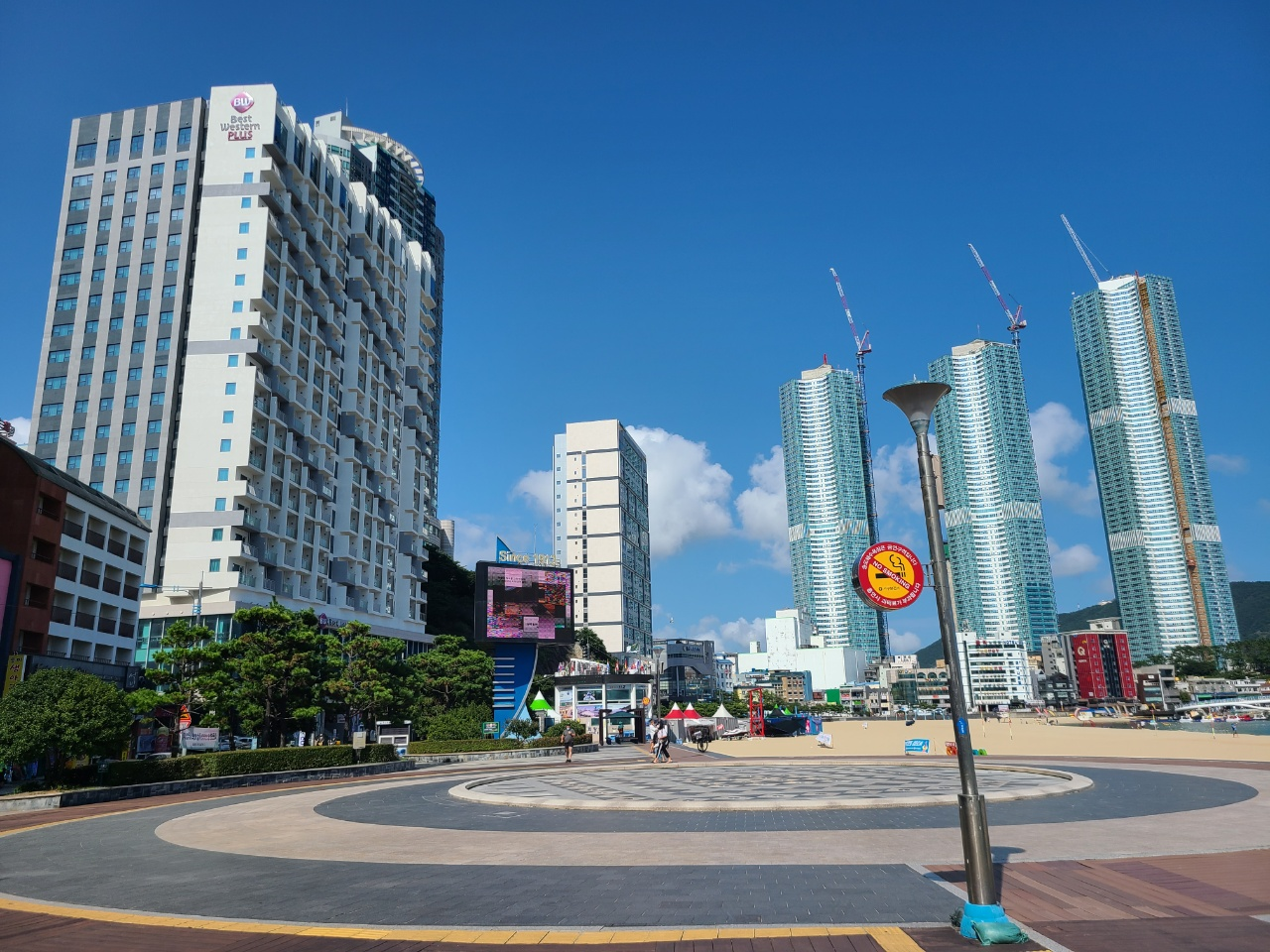 송도해수욕장 메인광장