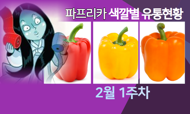  홍파프리카 줄까? 노랑파프리카 줄까? 아님 오렌지파프리카?