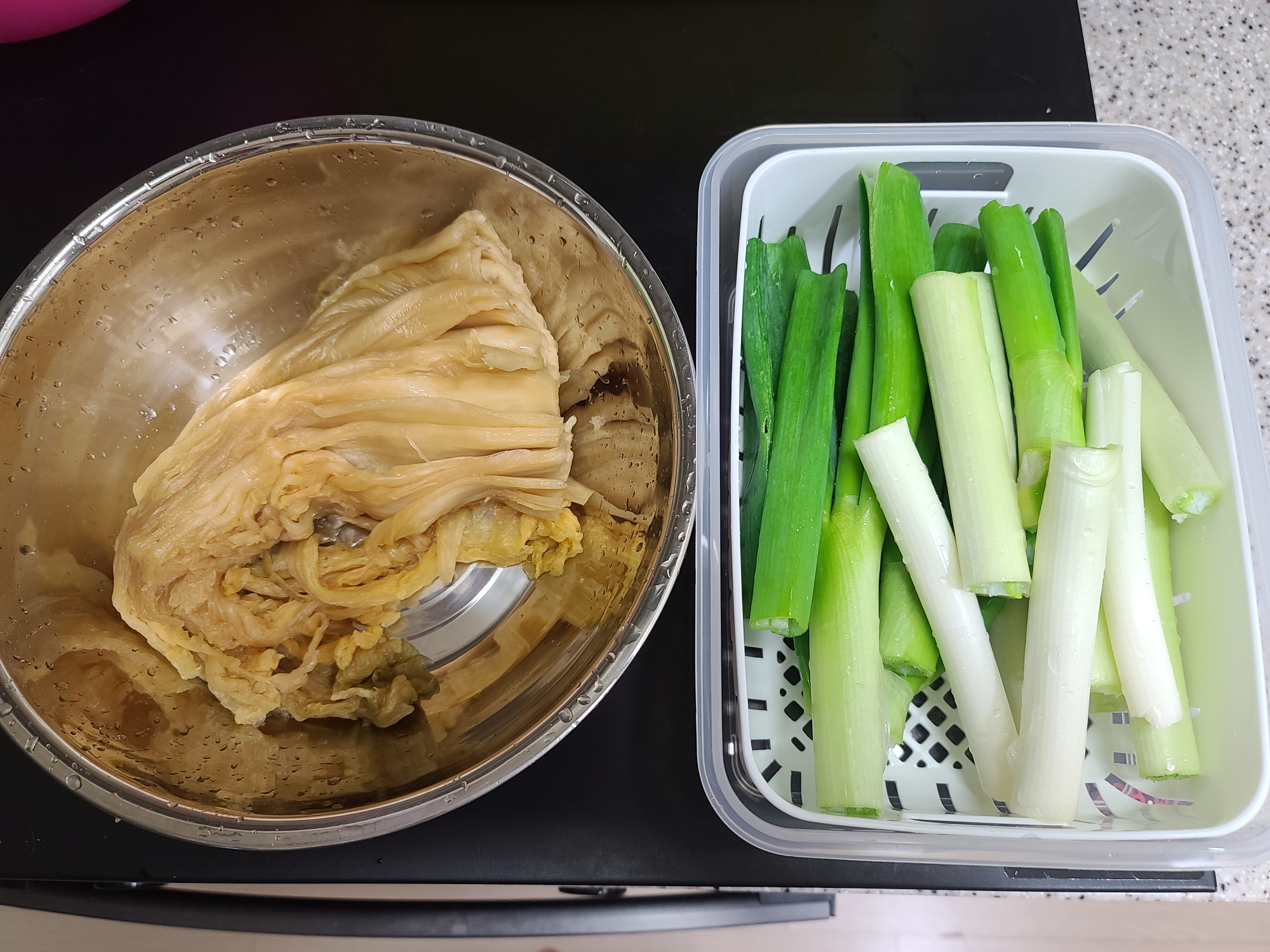 초스피드 저녁 김치말이밥과 계란국
