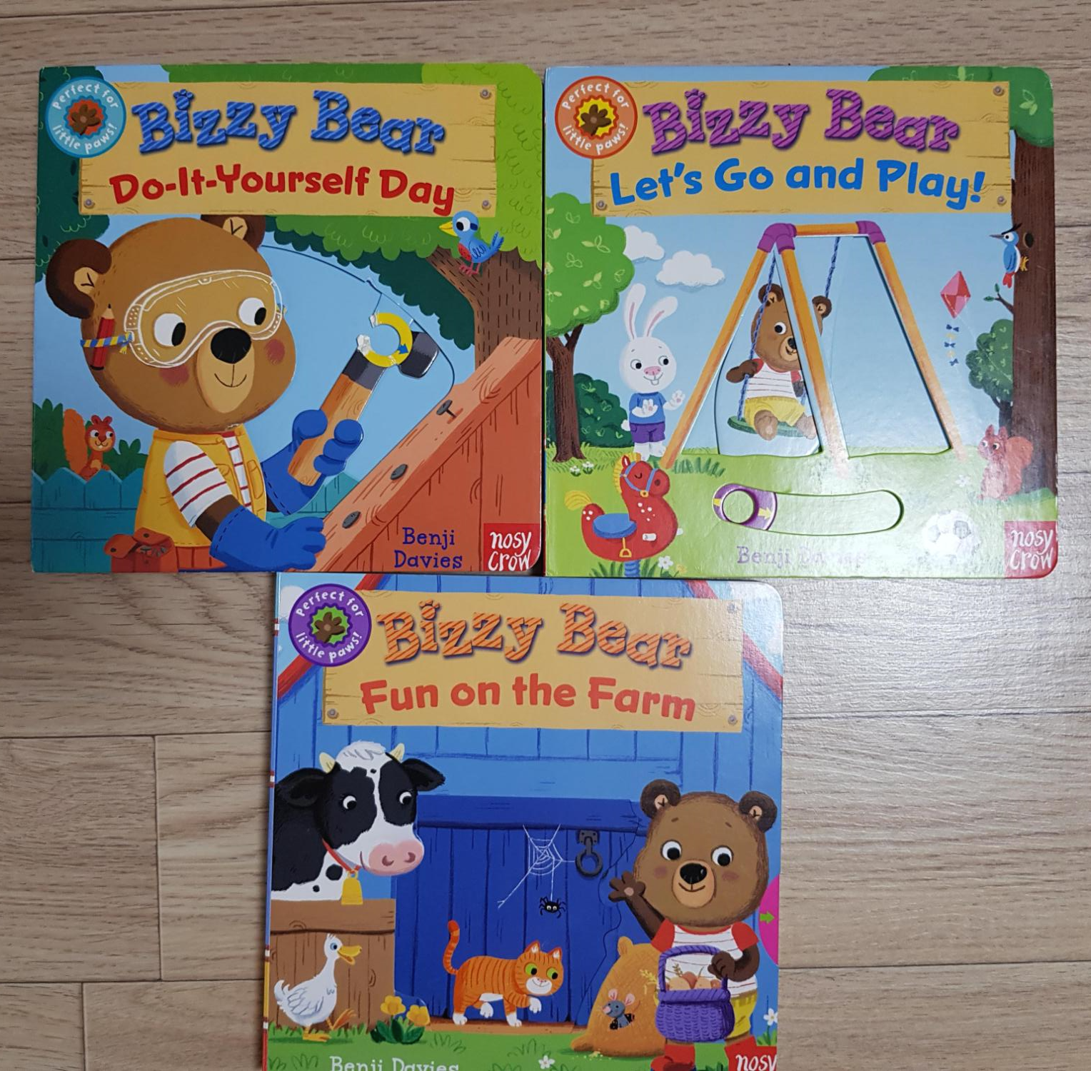  유아그림책리뷰 ) Bizzy Bear 시리즈 3종 (조작북).