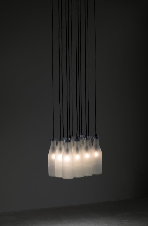 네덜란드 조명디자인, Milk bottle lamp